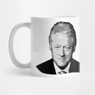 Bill Clinton Gryscale Pop Art Mug